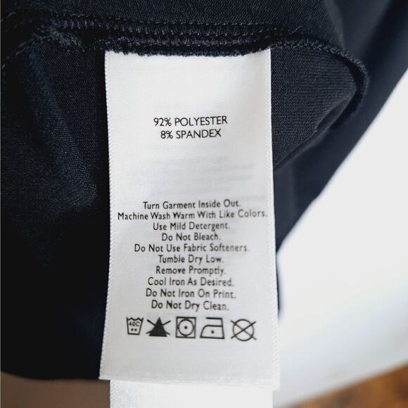 Eddie Bauer Black Knot Front Sleeveless Dress Small Julia Outdoor Golf Travel - Picture 6 of 8